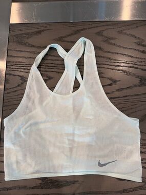 Nike Pale Aqua Crossback Running Tank
